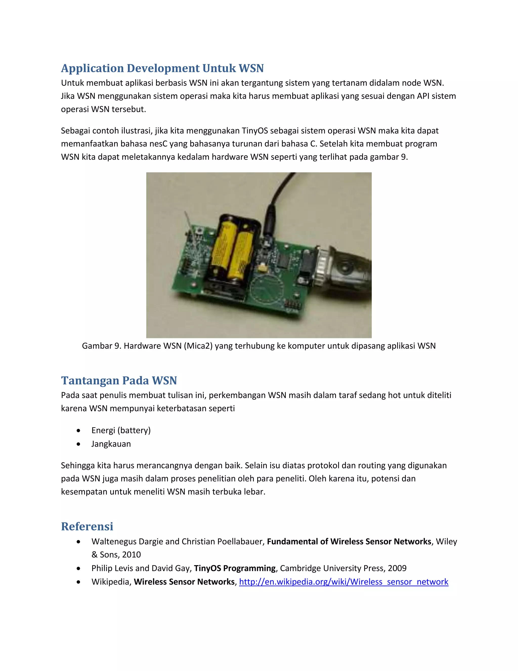 Mengenal Wireless Sensor Network | PDF