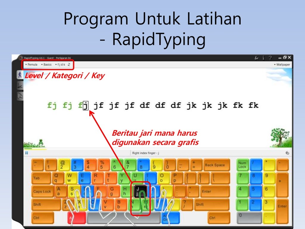Belajar Mengetik 10 Jari (oleh Gun Woo Park, KOICA)