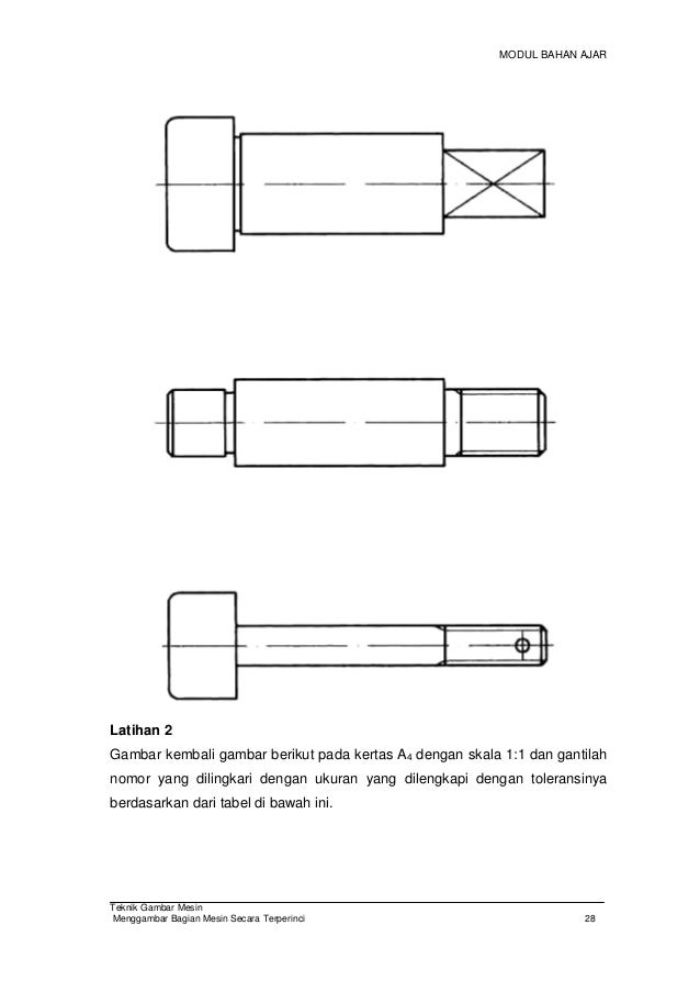 Menggambar bagian mesin_secara_terperinci