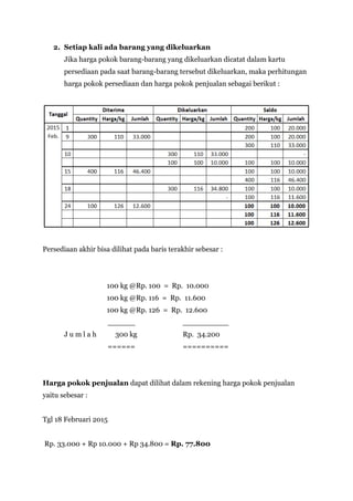 Menghitung harga pokok penjualan (hpp) Slide 8