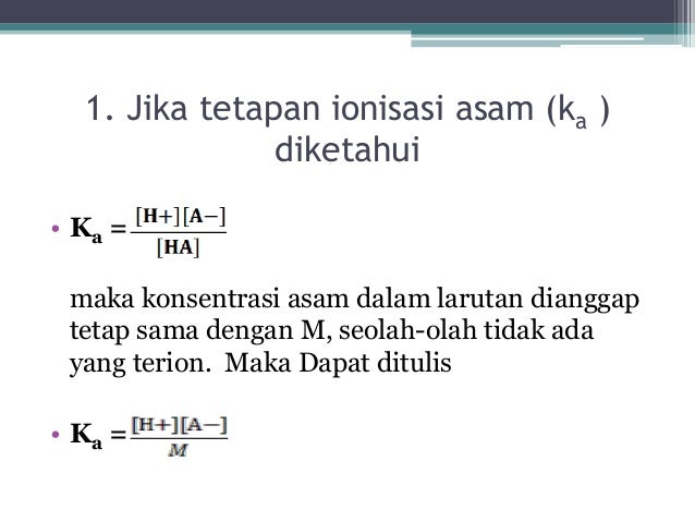 Menghitung P H Asam Dan Basa