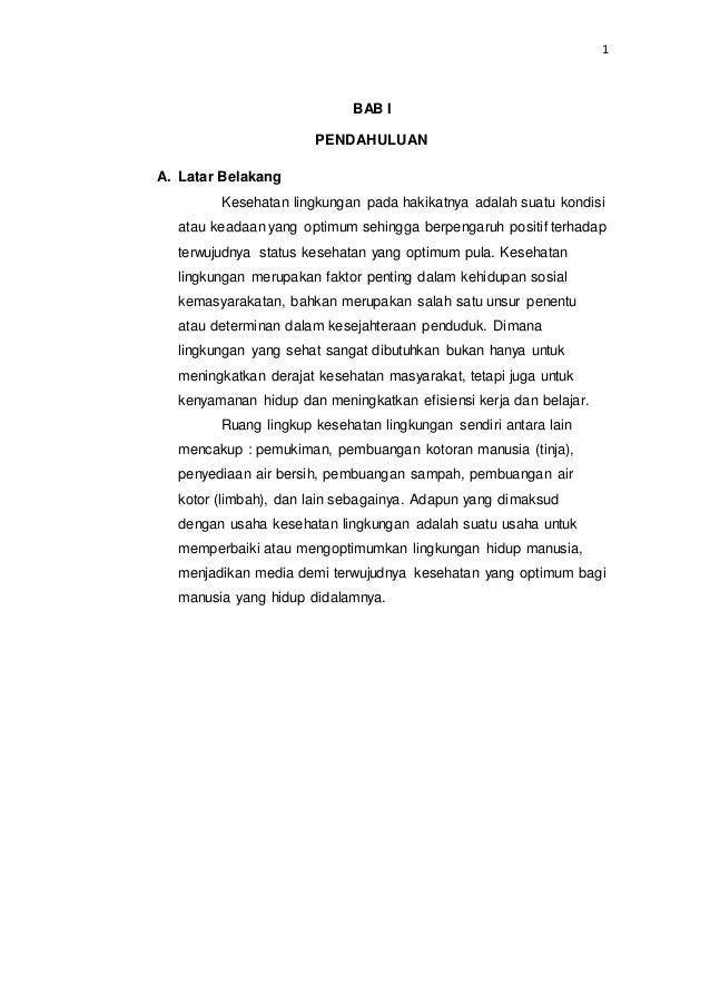 Mengidentifikasi Masalah Kesehatan Lingkungan