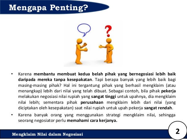 Mengklaim Nilai Dalam Negosiasi