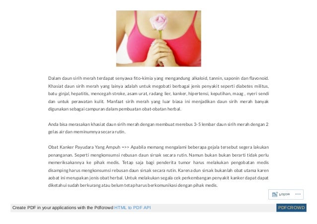 Mengobati luka kanker payudara