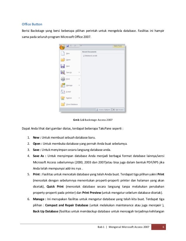 Mengolah Data Dengan Access 2007