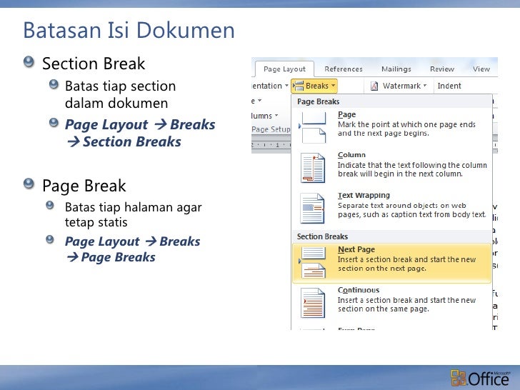 Mengolah Dokumen pada Word 2010