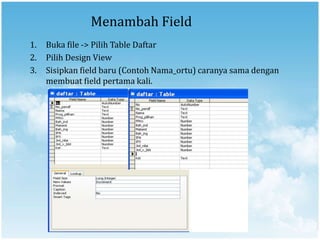Mengoperasikan software aplikasi basis data (9,10,11,12,13) ok | PPTX
