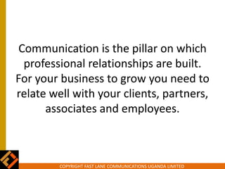 The Impact of Communication on Business Growth | PPTX