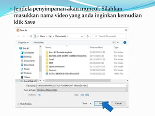 Mengubah Presentasi Powerpoint Menjadi Video Pptx