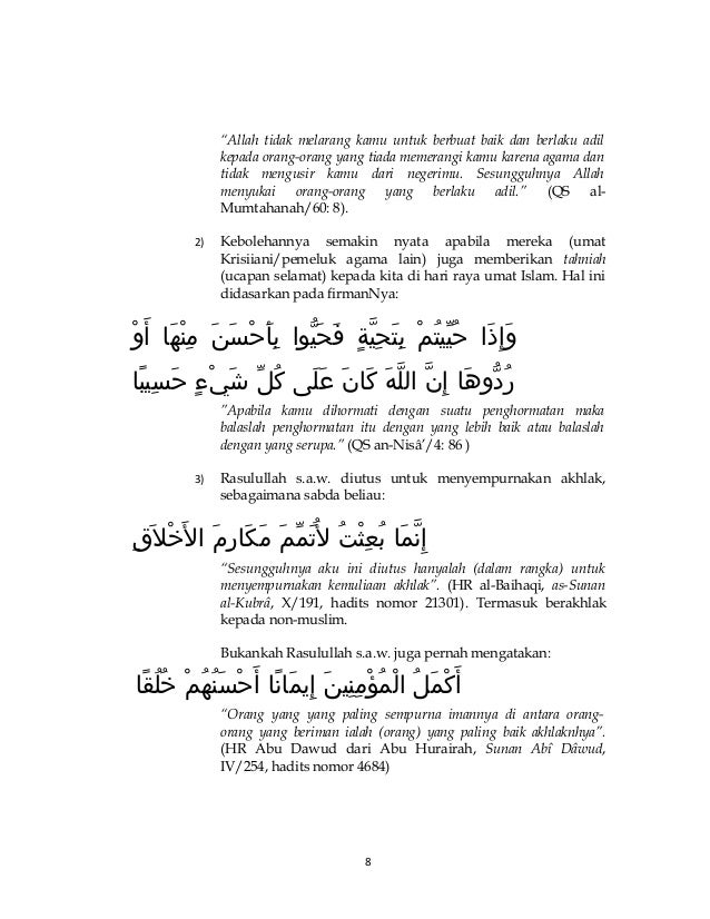 mengucapkan selamat dan merayakan natal bersama apa pendapat ulama 8 638