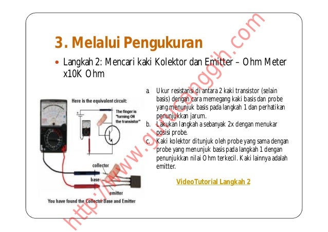 ukur cara 5 kaki transistor Menguji transistor