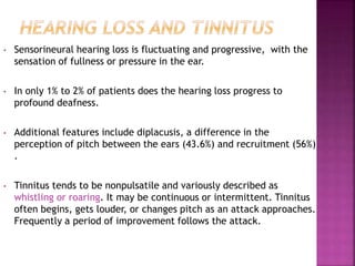 Meniere disease | PPTX