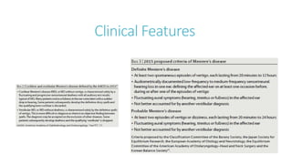 Clinical Features
 