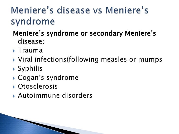 Meniere’s disease mine