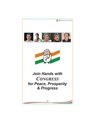 Join Hands with 
CONGRESS 
for Peace, Prosperity 
& Progress 
(I) 
 