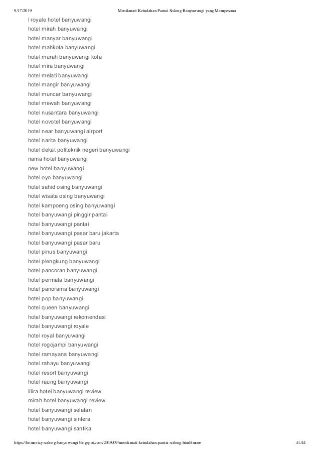 Menikmati keindahan pantai solong banyuwangi yang mempesona