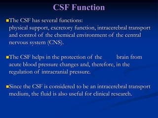 Cs Brain Function Meninges, Brain’s cavities, and Cerebrospinal fluid_dr. Djoko P. oK.ppt