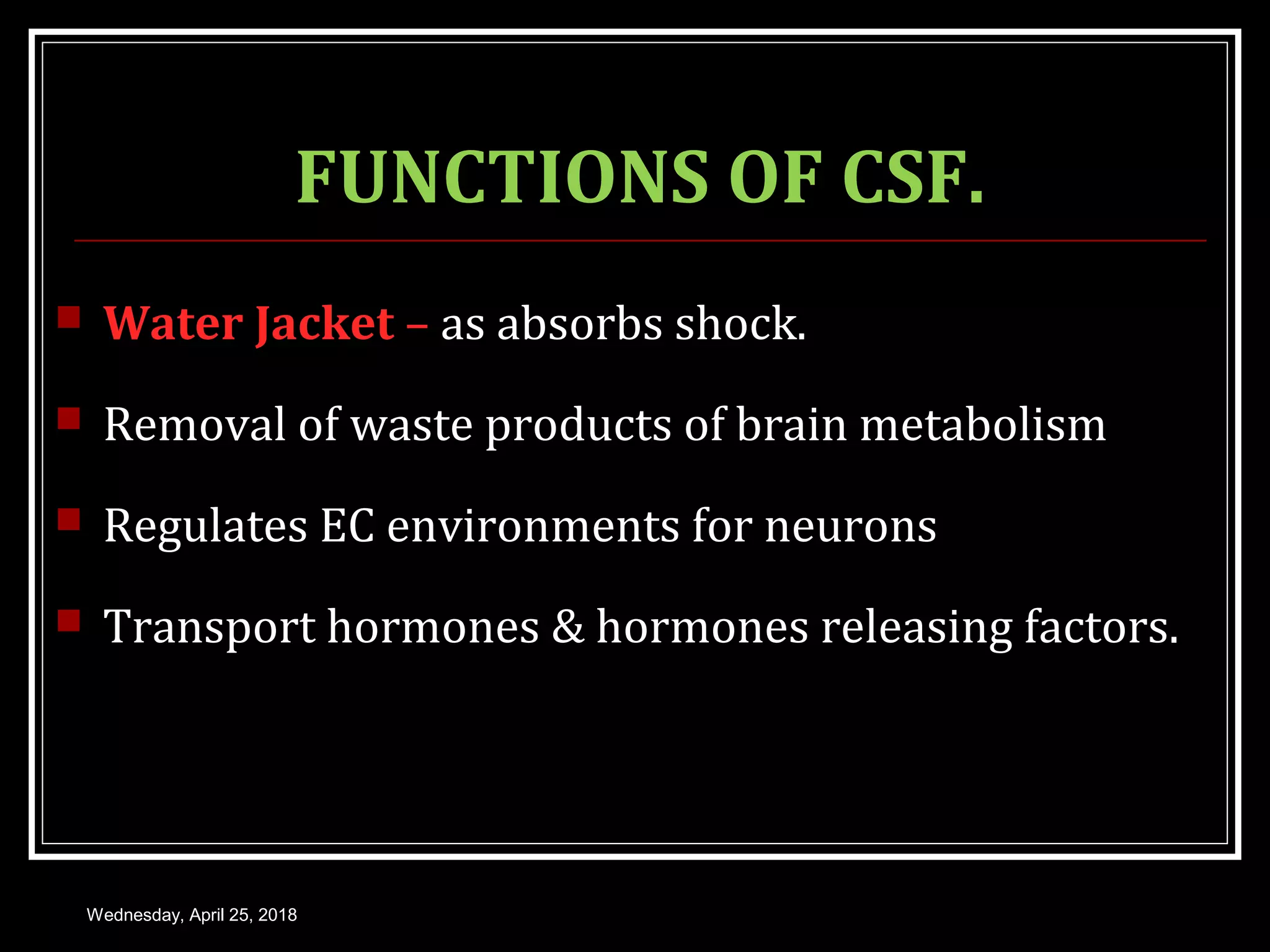 MENINGES, CEREBROSPINAL FLUID AND BLOOD BRAIN BARRIER | PPT