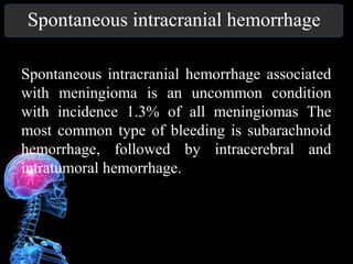 Imaging of Intracranial Meningioma