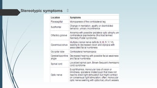 Stereotypic symptoms
 