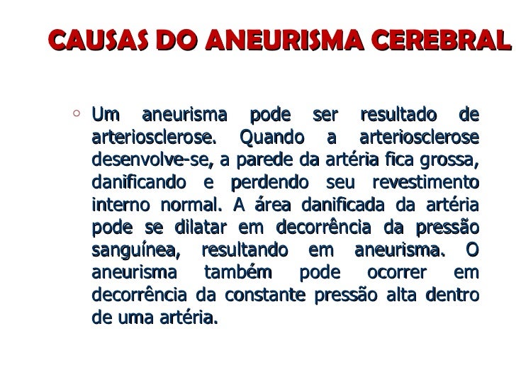 Meningite e aneurisma
