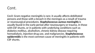 meningitis cns infection, infectious diseases of Central nervous system ...