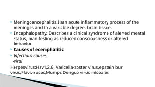 Comprehensive Overview of Meningitis and Encephalitis: Causes, Symptoms ...