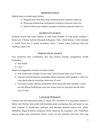 Meningkatkan Kemahiran Menjawab Soalan Esei Pendidikan Moral Spm