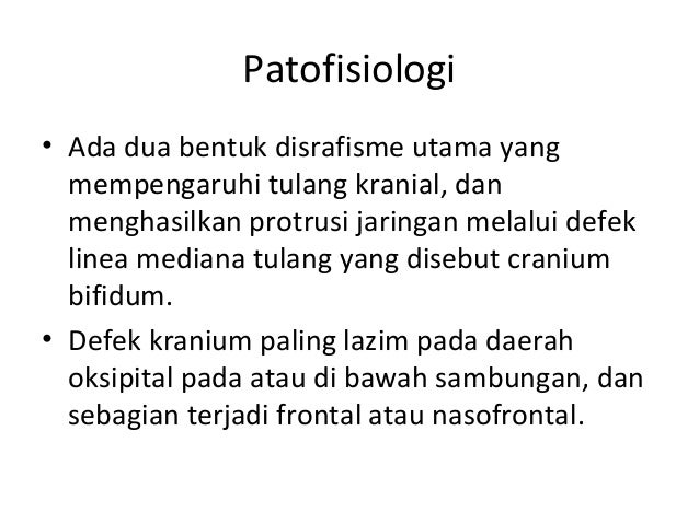 Meningoencephalocele