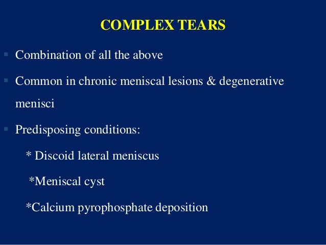 Meniscal Injuries
