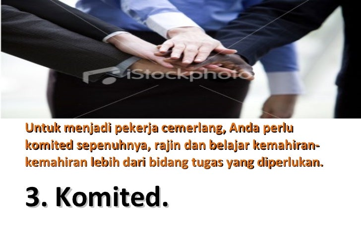 Menjadi pekerja cemerlang