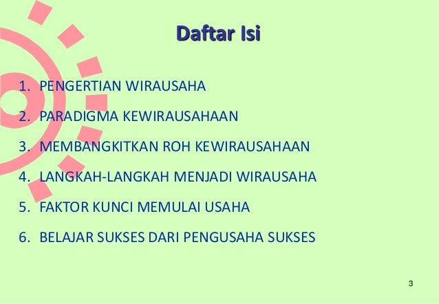 Menjadi Wirausaha Sukses