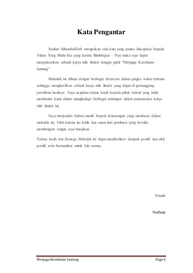 Karya Ilmiah Kesehatan Jantung - Rindu Sekolah