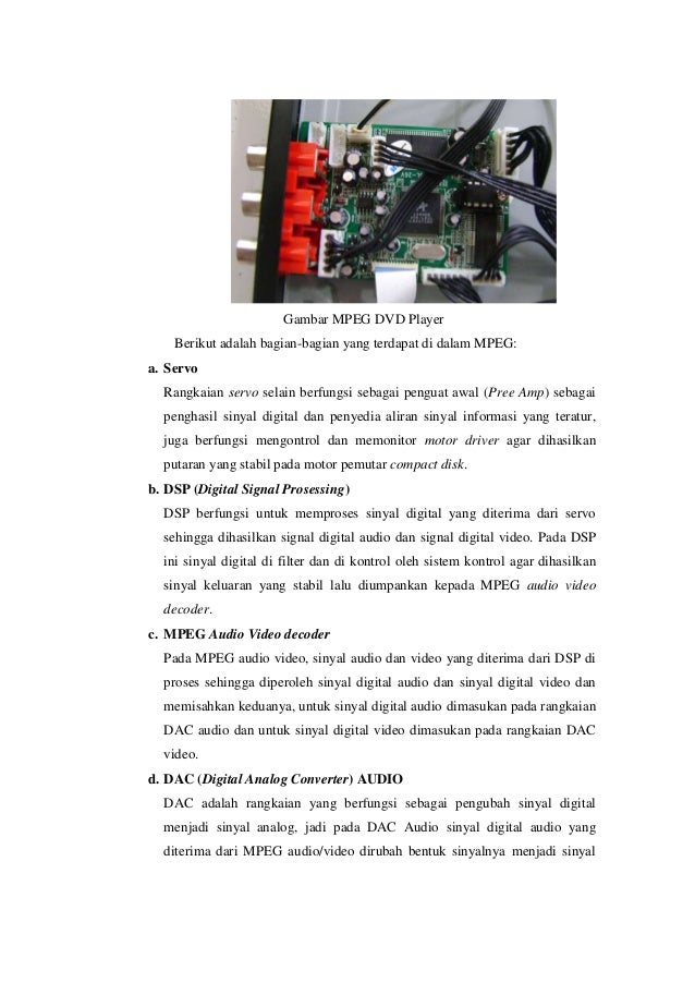 Menjelaskan Prinsip Kerja Dvd Player
