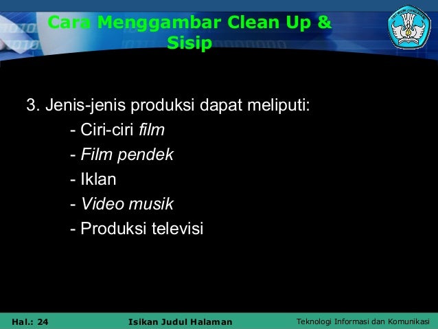 Menjelaskan Tentang Clean Up Dan Sisip Indppt