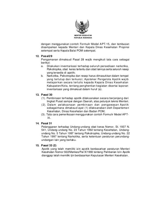 surat tembusan contoh kegiatan 1332 Menkes apotik