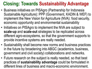 Roles of Commodities in Poverty Alleviation and Strengthening Landscape Management: Towards Sustainable Advantage
