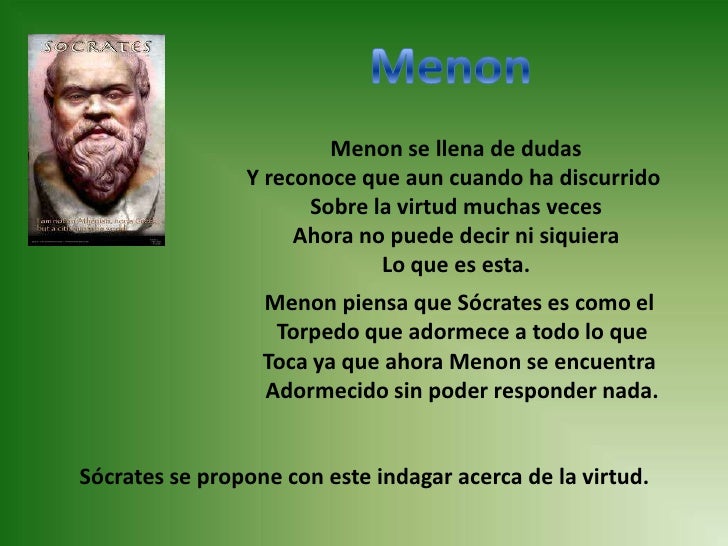 Menón o de la virtud