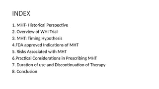 Menopausal Hormone Therapy Shreya ,.pptx