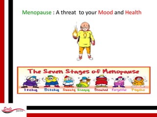 Menopause :	A	threat		to	your	Mood and	Health
 