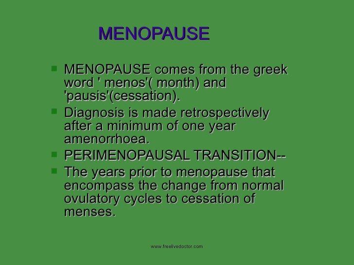 Menopause