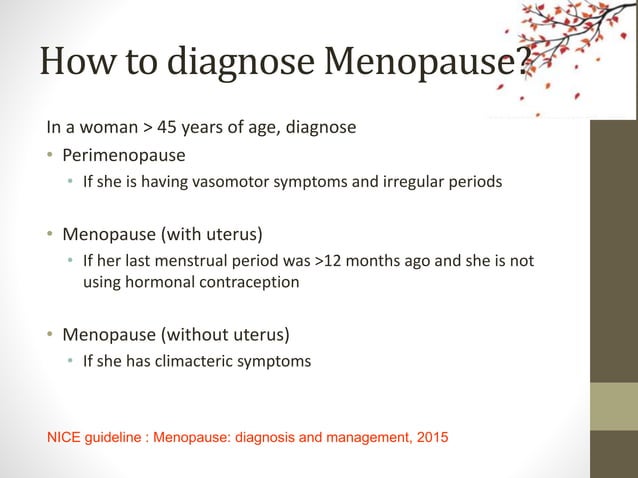Menopause PPT