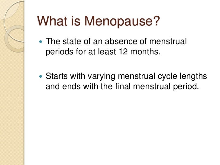 Menopause