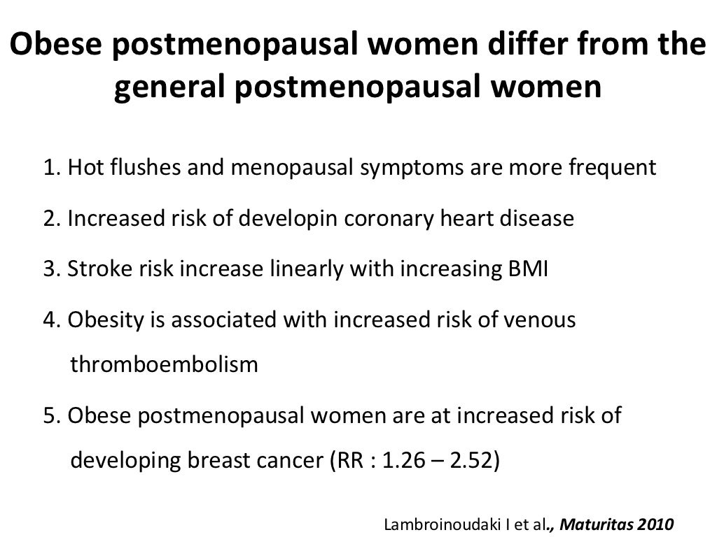 Menopause and obesity