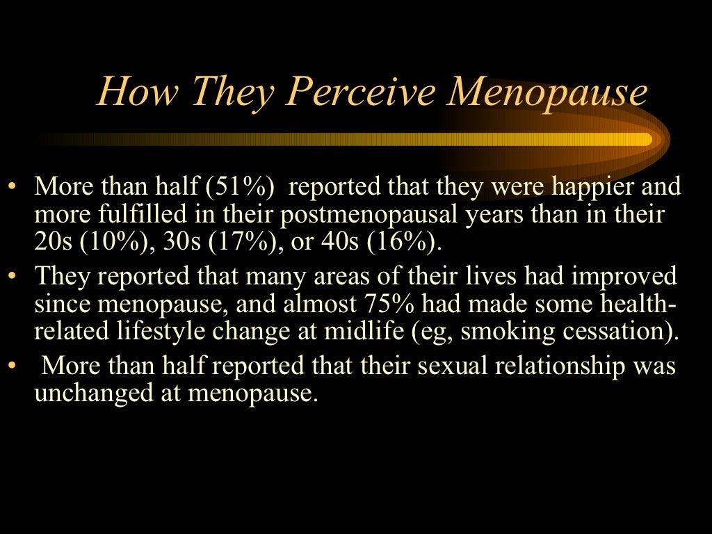 Menopause When to use HRT?