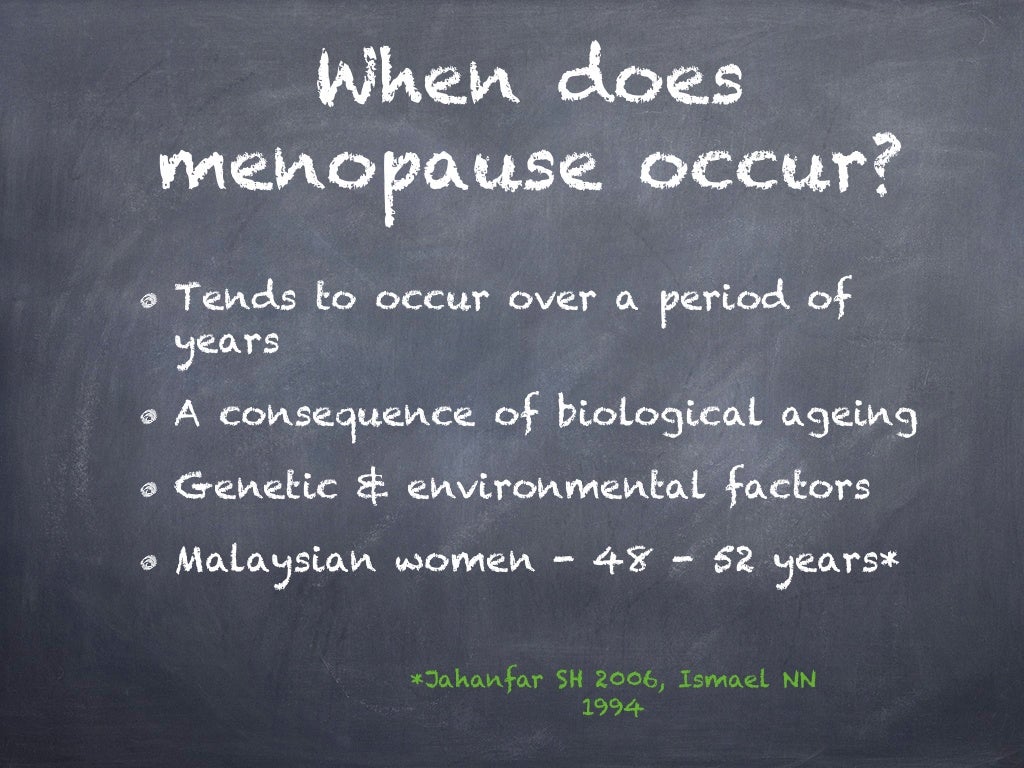Menopause overview