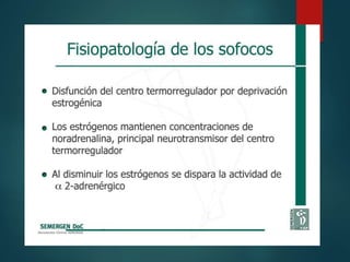 Fisiopatología de los sofocos
 