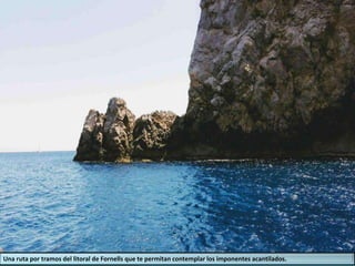 Una ruta por tramos del litoral de Fornells que te permitan contemplar los imponentes acantilados.
 