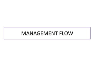 MANAGEMENT FLOW
 