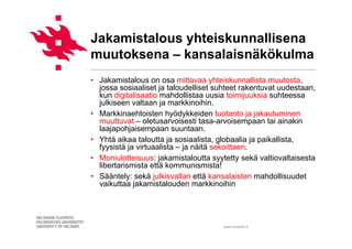 Pasi Mäenpää ja Maija Faehnle: Yhteistoimintatalouden sääntely ja verotus